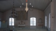 Dådrans kapell, kyrkorummet sett mot koret i söder. 