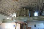 Älghults kyrka, orgelläktaren.