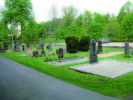 Nordvästra kvarteret på övre kyrkogården.