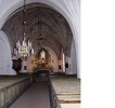 Svärdsjö kyrka interiör bild av kyrkorummet sett mot koret i öster.