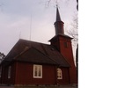 Hosjö kyrka, sedd från norr med sakristians utbyggnad. 