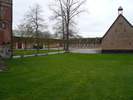 Borgeby slott, ladugården från NV.