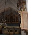 Interiör, kyrkorummet, orgelläktaren.
Orgelläktaren har en barriär av släta, hyvlade bräder som dekorerats med en blå draperimålning. Orgeln från 1901 har en ljust målad och förgylld fasad, dekorerad med pilastrar och krönande, genombrutna frontoner. 