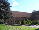 Gråbrödraklostret, Ystad, klosterlängan från NV.