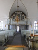 Fleninge kyrka, kyrkorummet mot orgelläktaren