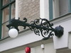 Rådhuset i Lund. Detalj av lampa över ingången i den östra fasaden.