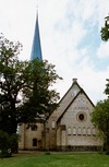 Gustavsbergs kyrka från öster.