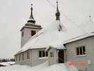 Kyrkan sedd från sakristian.