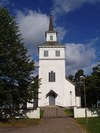 Blåviks kyrka tornet i söder.