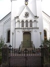 Malexanders kyrka, huvudingången i väster.