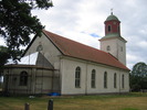 Smedby kyrka sedd från nordöst. 
