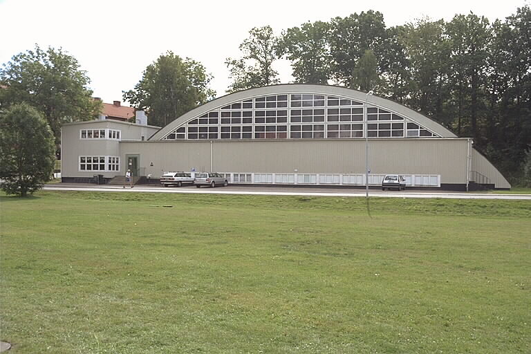Karlshamns tennishall.