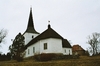 Rackeby kyrka, exteriör från nordöst. Neg.nr 03/118:04