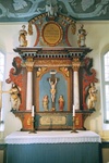 Väla kyrka, altaruppsats. Neg.nr 03/152:22