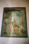 Tuns kyrka, Regina Kylbergs målning av Jesus hos Marta och Maria.  Neg.nr 03/157:20