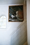 Sankta Marie kapell. Tavla av Karl XI på södra korväggen. Neg.nr 03/102:04