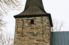 Strö kyrka, södra tornfasaden. Neg.nr 03/117:01