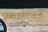 Strö kyrka. Medeltida reliefer på korets sydfasad. Neg.nr 03/118:11