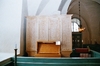 Strö kyrka, interiör med orgelfasad. Neg.nr 03/117:21