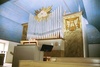 Gillstads kyrka, orgelfasad. Neg.nr 03/162:04