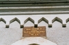 Otterstads kyrka, inskription över sydportalen. Neg.nr 03/123:04.