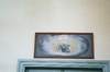 Interiör Otterstads kyrka. Målning över dörren från långhus till sakristia. Neg.nr 03/101:20