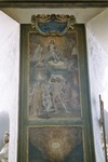 Läckö slott, en av tavlorna med trosartiklarna i kyrkan. Neg.nr. 03/264:04. JPG.