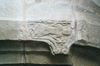 Gösslunda kyrka. Detalj av romansk portal i sydsidans vapenhus. Neg.nr 03/113:17