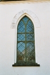Tådene kyrka, långhusfönster av gjutjärn. Neg.nr.03/147:21