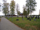 Nyhems kyrka med kyrkogård. Vy över kyrkotomten från nord-väst. 