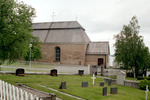 Hackås kyrka & kyrkogård, vy från norr. 
