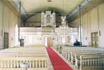 Åsarne gamla kyrka, interiör, kyrkorummet mot läktaren

Kyrkan inventerades mellan 2004-2005 av Martin Lagergren &
Emelie Petersson vid Jämtlands läns museum, de var också fotografer till bilderna. 