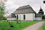 Hede kyrka, norra fasaden.

Martin Lagergren & Emelie Petersson, bebyggelseantikvarier vid Jämtlands läns museum.
Inventerade kyrkor i Härnösand stift mellan 2004-2005. De var även fotografer till bilderna.