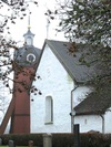 Korgaveln med fönsteröppning från 1815 och den
medeltida sakristian.
