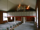 Ankarede kapell, interiör bild av kyrkorummet mot orgelläktaren.

Bilderna är tagna av Martin Lagergren & Emelie Petersson, bebyggelseantikvarier vid Jämtlands läns museum, i samband med inventeringen, 2004-2005. 