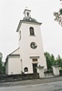 Ströms kyrka, exteriör, västra fasaden/västtornet med entré.

Bilderna är tagna av Martin Lagergren & Emelie Petersson, bebyggelseantikvarier vid Jämtlands läns museum, i samband med inventeringen, 2004-2005.