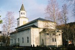 Tåsjö kyrka, exteriör, södra långhuset och östra fasaden, vy från sydöst. 

Bilderna är tagna av Martin Lagergren & Emelie Petersson, bebyggelseantikvarier vid Jämtlands läns museum, i samband med inventeringen, 2004-2005.