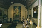 Tåsjö kyrka, interiör, kyrkorummet mot koret i öster.

Bilderna är tagna av Martin Lagergren & Emelie Petersson, bebyggelseantikvarier vid Jämtlands läns museum, i samband med inventeringen, 2004-2005.