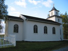 Vallbo kapell, exteriör, norra fasaden. 