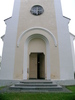 Marby kyrka, exteriör, västra fasaden/västtornet. 

Bilderna är tagna av Christina Persson & Isa Lindkvist, bebyggelseantikvarier vid Jämtlands läns museum, i samband med inventeringen, 2004-2005.
