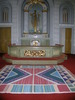 Marby kyrka, interiör, altaret i öster.
 

Bilderna är tagna av Christina Persson & Isa Lindkvist, bebyggelseantikvarier vid Jämtlands läns museum, i samband med inventeringen, 2005-2006.
