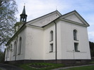 Mörsils kyrka, exteriör, östra fasaden & delar av södra långhuset. 