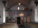 Åre gamla kyrka, interiör, kyrkorummet, sett mot orgelläktaren i väster. 

Bilderna är tagna av Martin Lagergren & Emelie Petersson, bebyggelseantikvarier vid Jämtlands läns museum, i samband med inventeringen, 2004-2005.