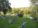Kalls kyrkas kyrkogård, norra delen av kyrkogården.


