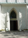 Motala kyrka, västporttalen.