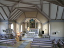 Marieby kyrka, interiör, kyrkorummet sett mot koret. 

Bilderna är tagna av Christina Persson & Isa Lindkvist, bebyggelseantikvarier vid Jämtlands läns museum, i samband med inventeringen, 2005-2006.