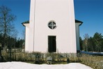 Kyrkås kyrka, exteriör, östra fasaden. 

Bilderna är tagna av Martin Lagergren & Emelie Petersson, bebyggelseantikvarier vid Jämtlands läns museum, i samband med inventeringen, 2004-2005.