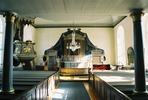 Kyrkås kyrka, interiör, kyrkorummet mot koret i öster. 

Bilderna är tagna av Martin Lagergren & Emelie Petersson, bebyggelseantikvarier vid Jämtlands läns museum, i samband med inventeringen, 2004-2005.