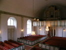 Lockne kyrka, interiör, kyrkorummet, vy mot orgelläktaren i väster.

Bilderna är tagna av Christina Persson & Isa Lindkvist, bebyggelseantikvarier vid Jämtlands läns museum, i samband med inventeringen, 2005-2006.