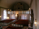 Lockne kyrka, interiör, kyrkorummet, vy mot orgelläktaren i väster.

Bilderna är tagna av Christina Persson & Isa Lindkvist, bebyggelseantikvarier vid Jämtlands läns museum, i samband med inventeringen, 2005-2006.